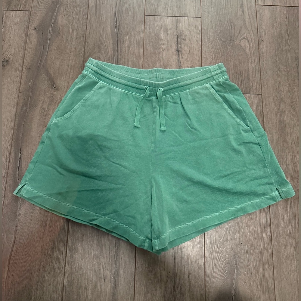 Women's Green Drawstring Lounge Shorts